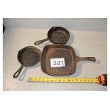 Three Skillets