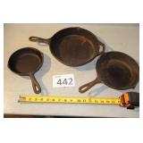 Three Skillets