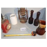 Oil Lamp, Vintage Outdoor Light, Glasses