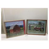 Two Country Style Framed Prints