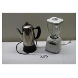 Osterizer 12 Speed Blender / Wilee Perculator