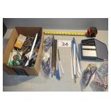 Drill Bit Assortment, Hack Saw, Safety Glasses
