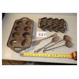 Two Metal Muffin Pans, Kitchen Utensils