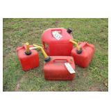 Four Gas Cans