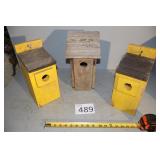 Three Bird Houses