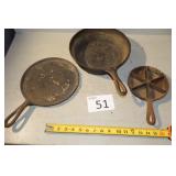 Three Skillets