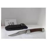 Buck Folding Hunting Knife with Sheath