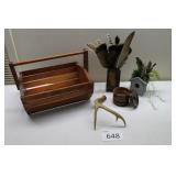 Wood and Feather Home Decoration