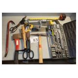 Tools, Saws, Ratchet Set, Ax, Metal Cutters