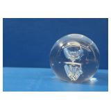 Svoboda Karlov Clear Glass Paperweight