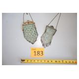 Two Vintage Art Deco Flapper Purses
