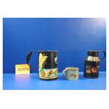 Vintage Toleware Hand Painted Pieces