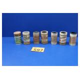 7 Edison Amberol Phonograph Cylinders