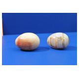 Two Natural Stone Eggs