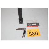 NRA Knife and Flash Light