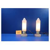 1930s Skyscraper or Torpedo Bedroom Lamps