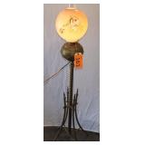 Antique R. Hollings Boston Piano Floor Oil Lamp