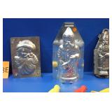 Vintage Metal Christmas Chocolate/Candy Molds