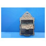 Vintage Cast Iron Wall Mount Match Holder