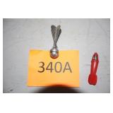 Vintage 1950s Metal Cap Grenade Toy / Rocket