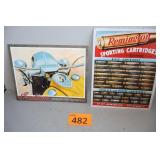 Remington and Indian Motorcycle Metal Signs