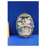 Hubley Basket of Flowers Cast Iron Door Knocker