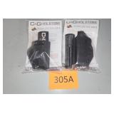 Two C&G Holsters for a Ruger LC9/EC9, IWB R