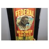 Metal Federal Hi-Power Shells Reproduction Sign