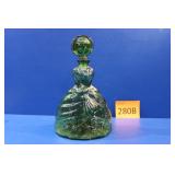 Vintage Empoli Green Victorian Lady Decanter