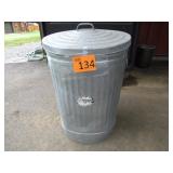 Behrens Metal Trash Can with Lid