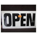 Large Double Sided "Open" Sign