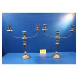 Vintage Silver Plated Candelabras