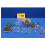 Metal Flower Frogs and Screens
