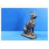 1920s Bronze Spelter German Shepard Sculpture