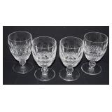 4 Waterford Crystal 'Colleen' Water Goblets 5.25'
