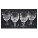 4 Waterford Crystal 'Colleen' Water Goblets 5.25'