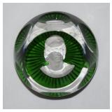 Baccarat Crystal Paperweight Alexander the Great