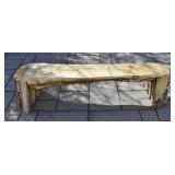 Live Edge Wood Bench Handcrafted Slab Construction