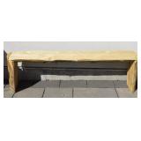 Handcrafted Live Edge Wood Bench