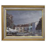 Heinz Punderleider 'Gristmill Manotick' Painting