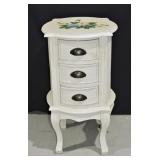 White Shabby Chic Nightstand / Accent Table