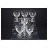 6 Stuart Crystal Stemmed Glasses