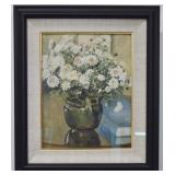 J. Hall Still Life with Chrysanthemums