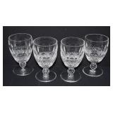 4 Waterford Crystal 'Colleen' Water Goblets 5.25'