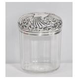 Sterling Silver Mounted Dresser Jar - 37g