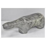 Inuit Carved Soapstone Polar Bear Sculpture
