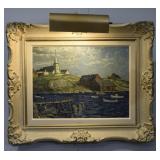 Clare Bice Breezy Blue Day N.S. Oil On Board