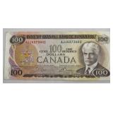 1975 Bank of Canada $100 Bill  Lawson-Bouey