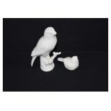 Pair of Porcelain Blanc de Chine Bird Figures