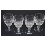 4 Waterford Crystal 'Colleen' Water Goblets 5.25'